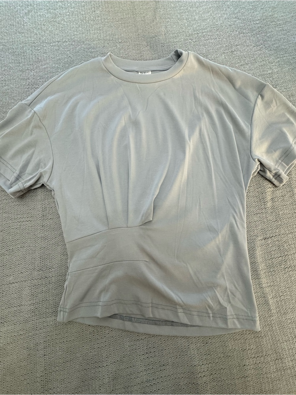 OGL Short Sleeve Crew Neck T-Shirt in Light Gray